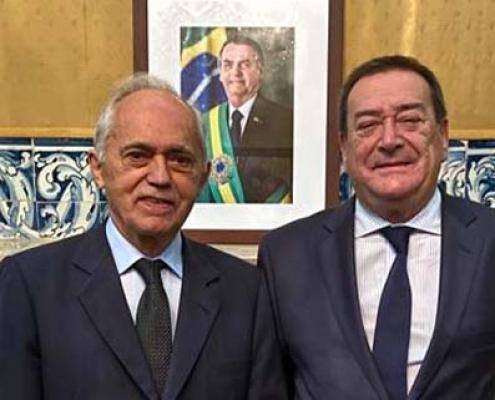 Presidente Da Câmara Municipal De Belmonte Apresenta Cumprimentos Embaixador Do Brasil