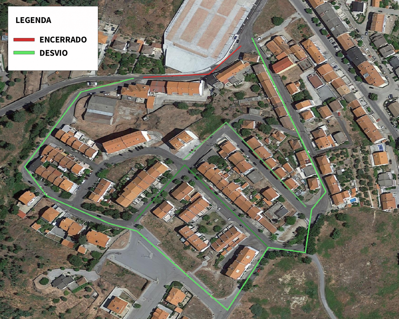 Imagem Mapa Corte De Trânsito